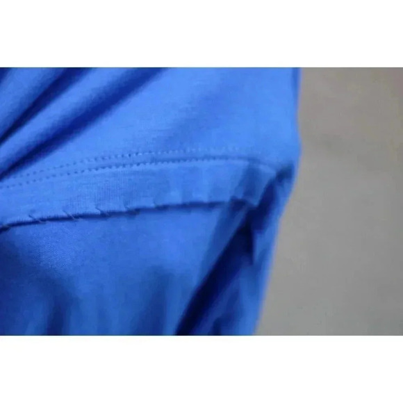 Soft Surroundings Blue Sleeveless Maxi Dress-Size Medium-Ruched Waist - Picture 6 of 6